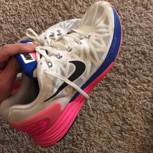 Colorful nike lunar running shoes